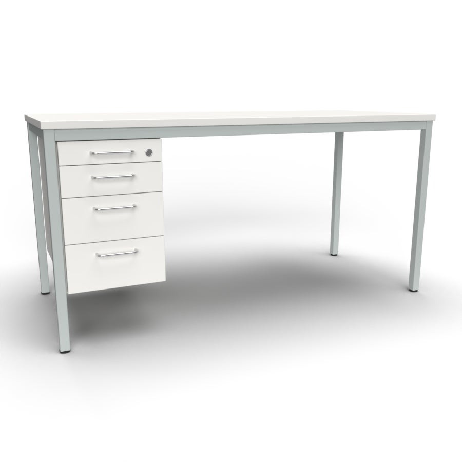 Lärarbord Teach med 1 st hurts, 1300x650 mm