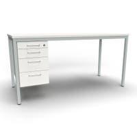 Lärarbord Teach med 1 st hurts, 1300x650 mm