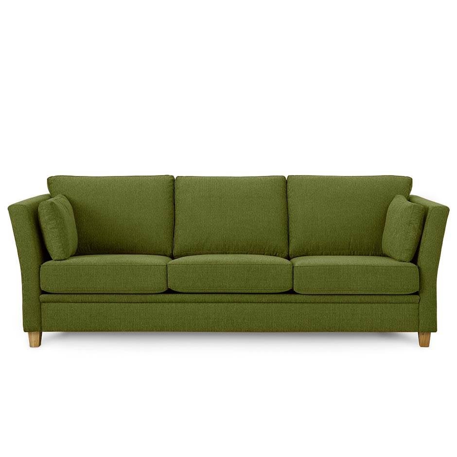 3-sitssoffa Dante, tyg, bredd 2290 mm, ben oljad ek