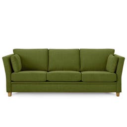 3-sitssoffa Dante, tyg, bredd 2290 mm, ben oljad ek