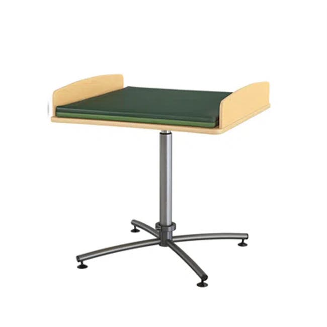 Skötbord Manuela 80, skiva 800x800 mm, höjdjustering 750-1050 mm