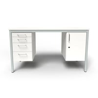 Lärarbord Teach med 1 hurts & 1 skåp, 1500x650 mm