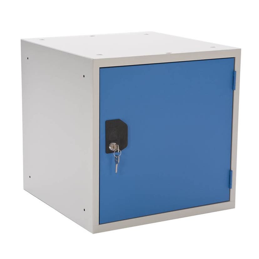 Småfacksskåp KUB, 450x450x450mm, för vägg alt golv, cylinderlås med två nycklar