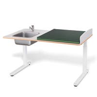 Skötbord Elit 140 tvättdel, skiva 1400x800 mm, höjdjustering 700-1100 mm