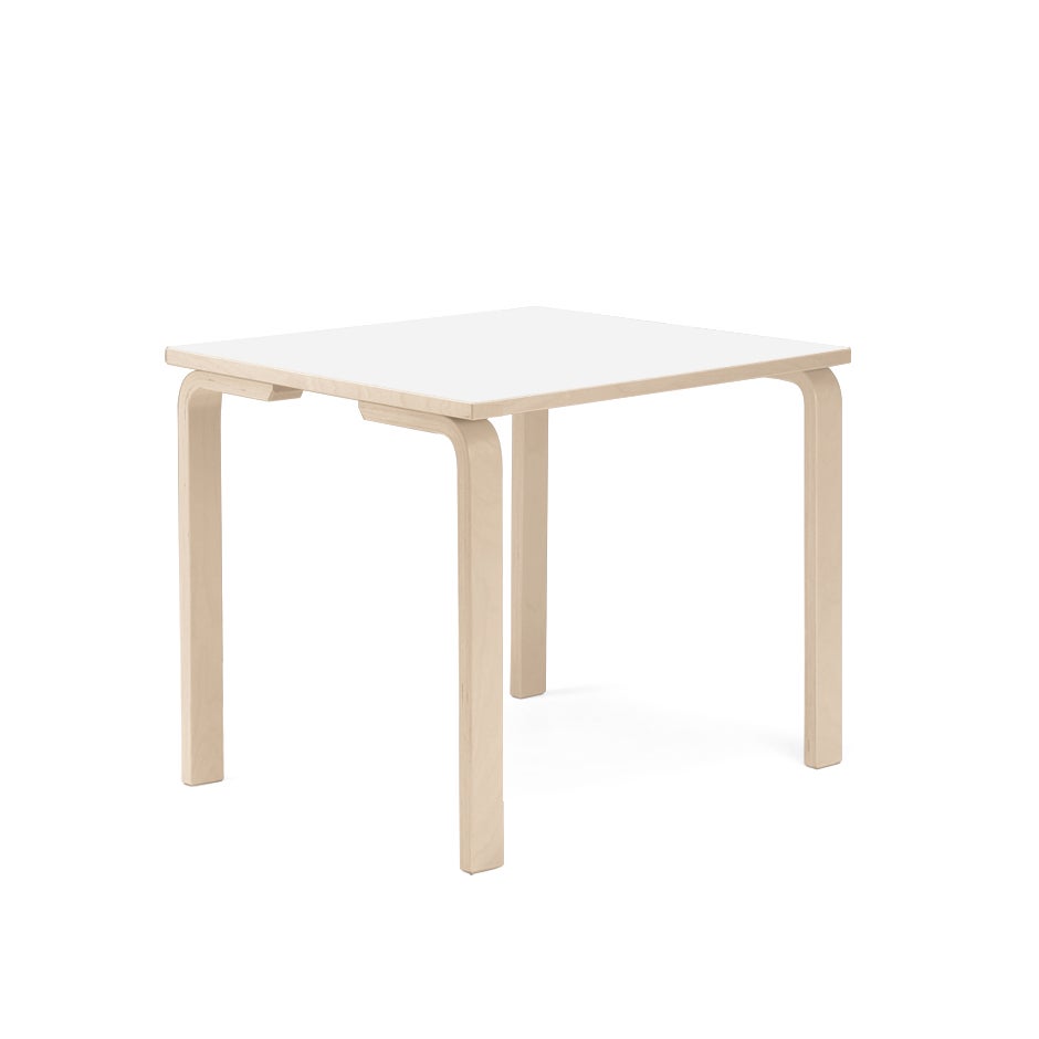 Bord Klara, 800x800 mm, Ljuddämpande skiva, massiv träkantlist