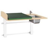 Skötbord Elit Vägg 120 tvättdel, skiva 1200x800 mm