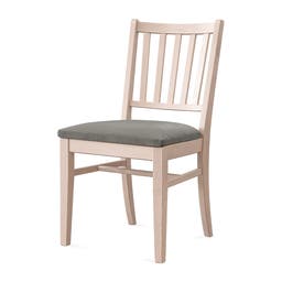 Stol Ester, B470 x D540 x H860 mm, stativ björk, klädsel Gabriel Step grå