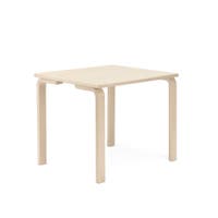 Bord Klara, 800x800 mm, laminatskiva med massiv träkantlist