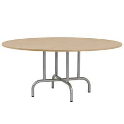 Bord maximum, runt 1600 mm, höjd 720 mm, lackerat underrede