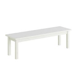 Sittbänk Erika, B1200 x D350 x H350 mm, ben massiv vitpigmenterad björk och sits av kryssfanér med Ljusgrå högtryckslaminat