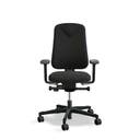 Arbetsstol Höganäs 280 Small med hög rygg och 4D armstöd, stor ställbarhet, tyg Select