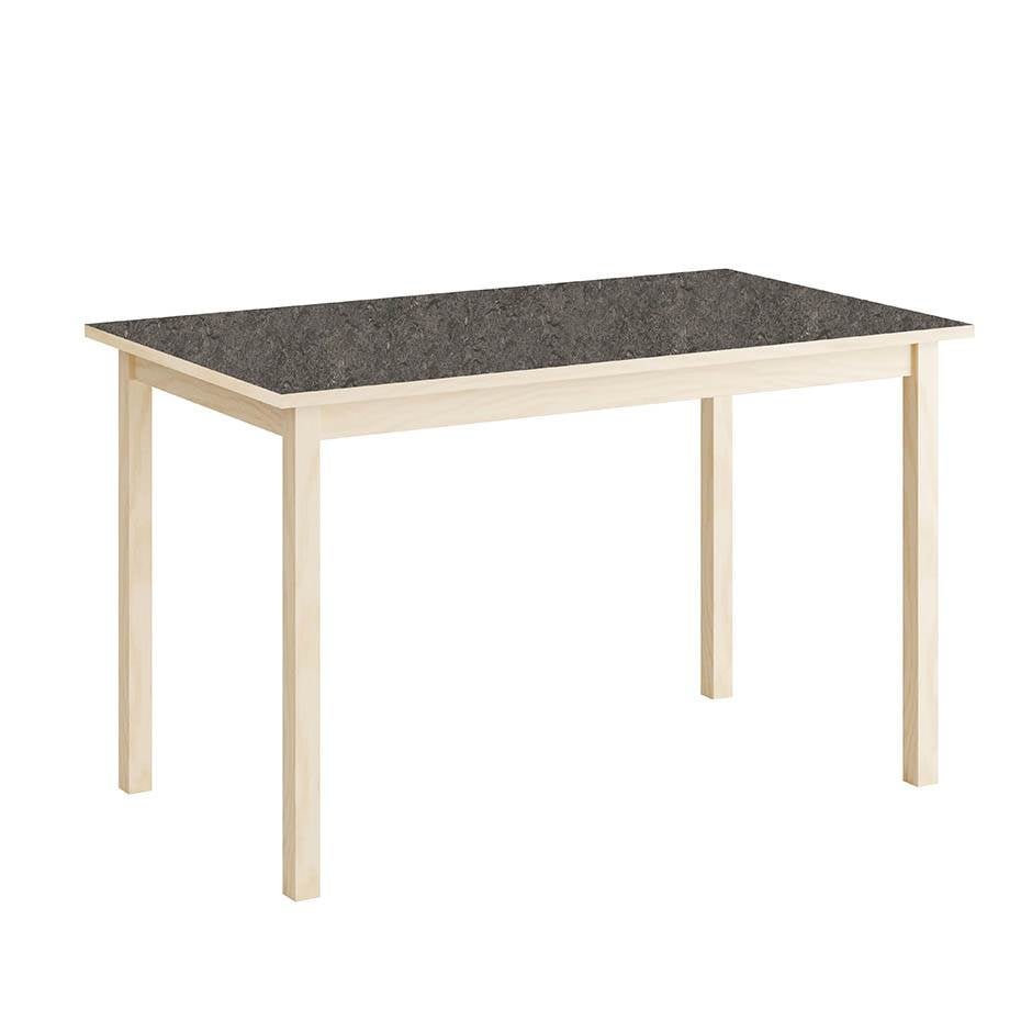 Bord Erika, 1200x800x600 mm, sarg och ben massiv björk, ljuddämpande linoleum