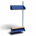 Inredningssystem BST, påb.sektion, 800x300x270 mm, inkl. sittbänk, utan m-vägg