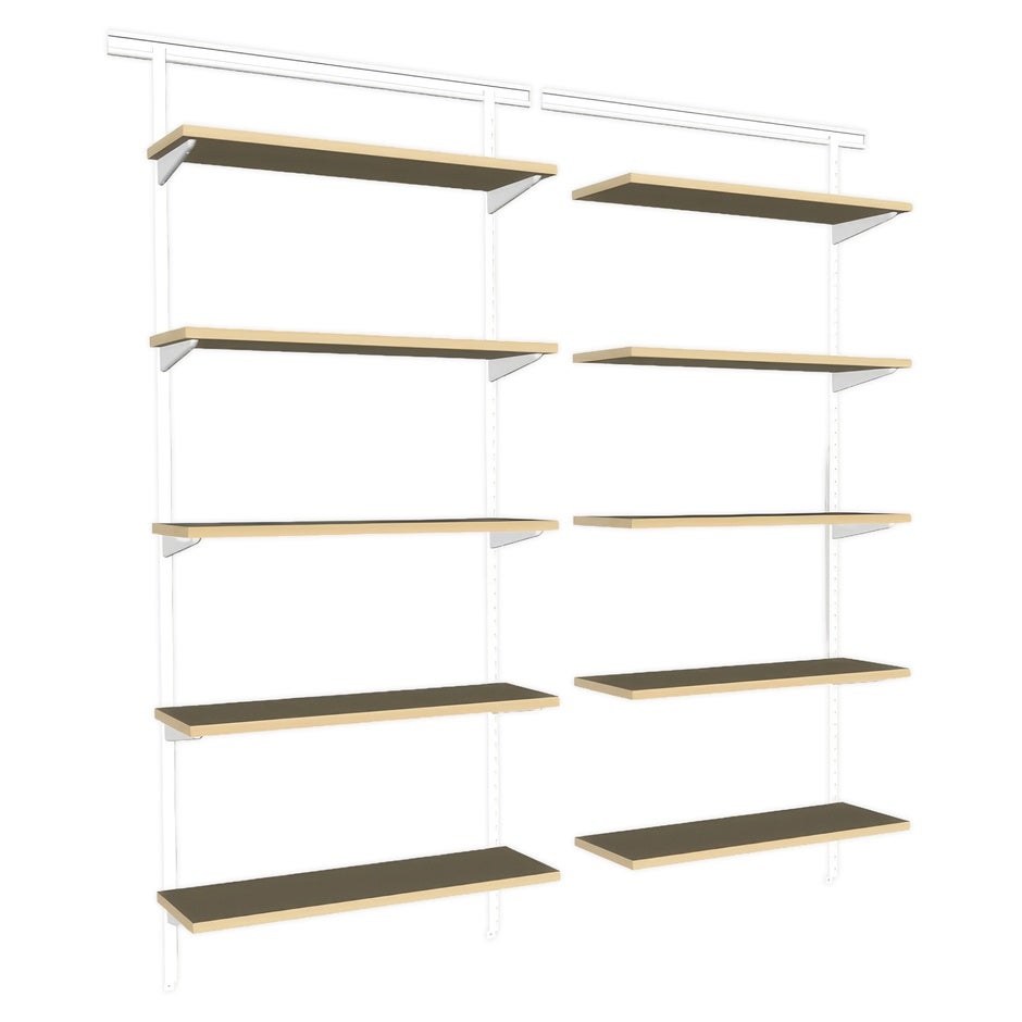 Vägghängd hylla Hyllteknik, 5 plan