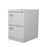 Mappskåp i plåt med 2 st lådor, A4-format, H716xB463xD620 mm, centrallås