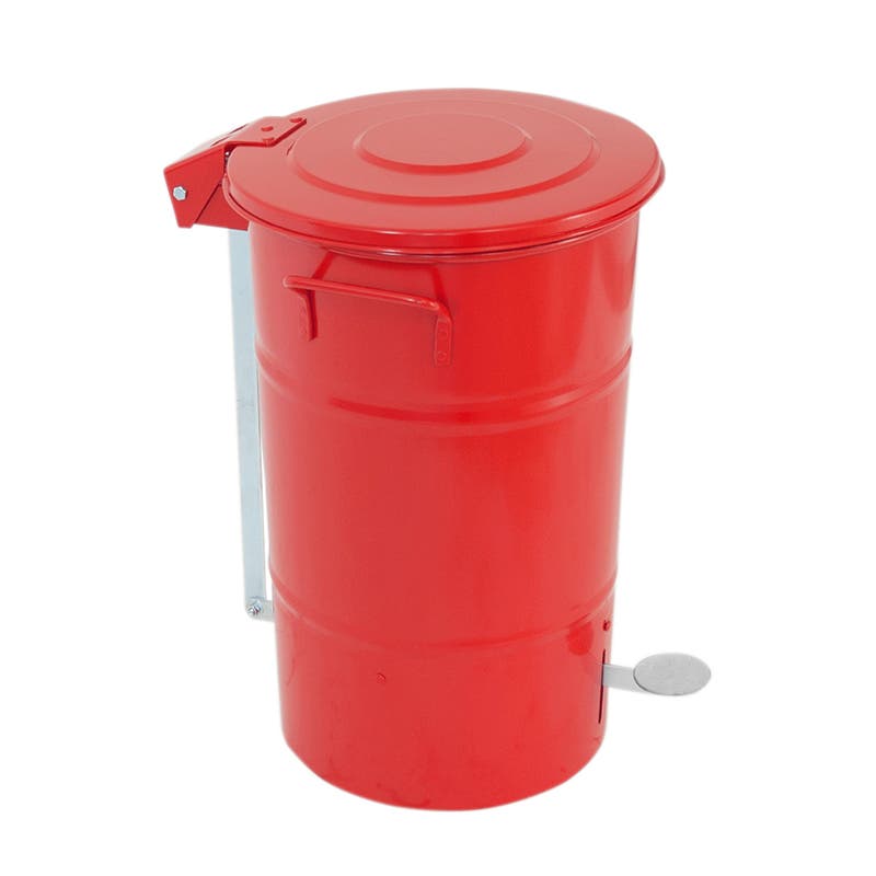 Avfallsbehållare Greger, fotpedal och bärhandtag, 70l, höjd 630 mm, lackerad