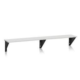 Sittbänk Kumi, Vägghängd, längd 2000 mm, Ljusgrå laminat
