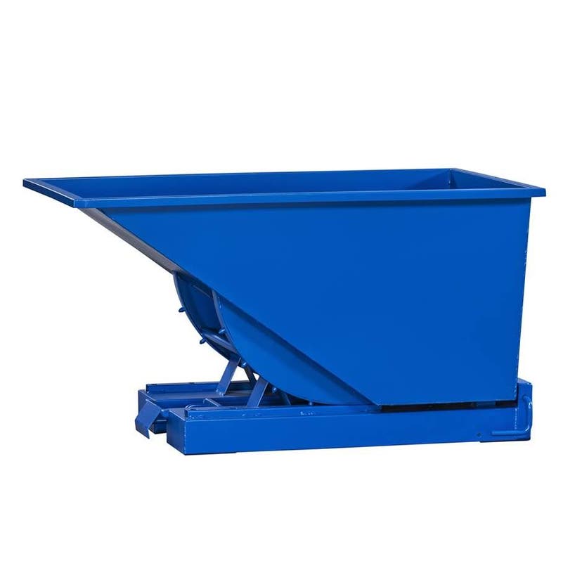 Tipplåda 600l med standardfärg blå , L1525xB865xH870 mm