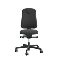 Arbetsstol Höganäs 290 Large med hög rygg, stor ställbarhet, förberedd för nackstöd, tyg Fame