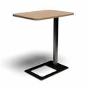 Bord Mobi, L400 x D500 x H620 mm, Laminat Amber Ekoch stativ Svart