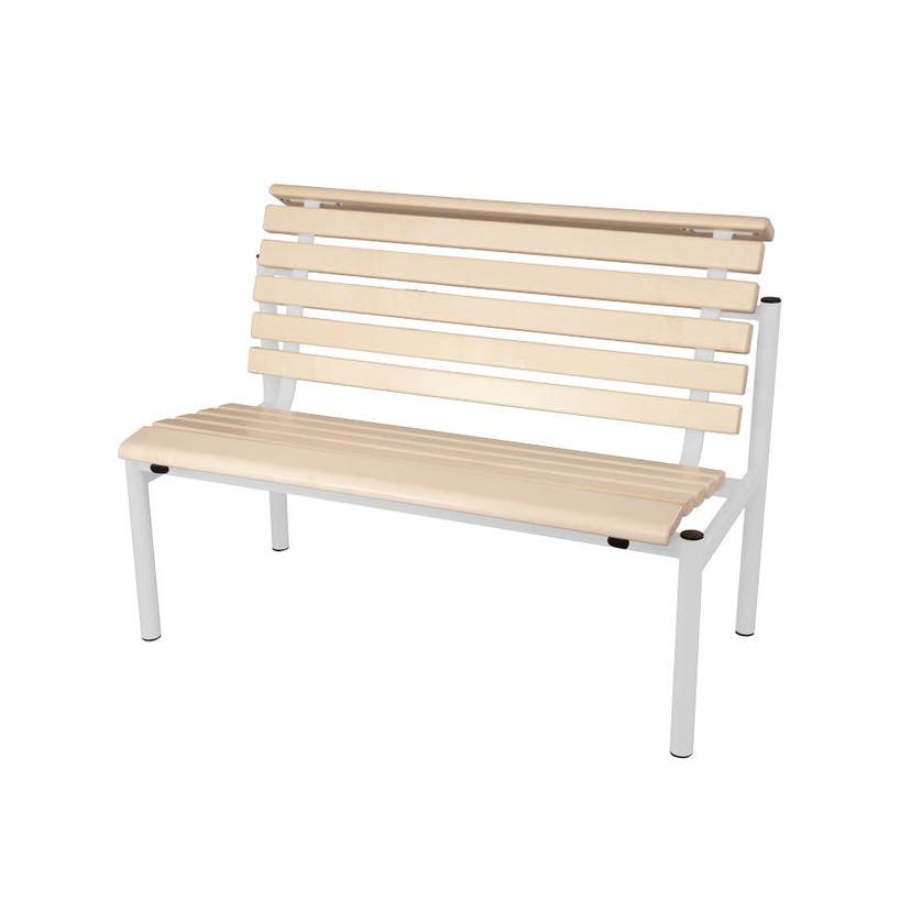Soffa Lina, 3-sits, med massiv björk, L1800 x D700 x H900 mm