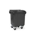 Avfallsbehållare 400l , 4-hjuliga, hjuldiameter 160 mm, vikt 30 kg