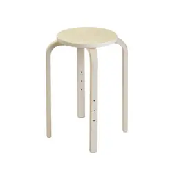 Pall Wood, sitthöjd 530 mm, Hpl-sits, formpressad björk
