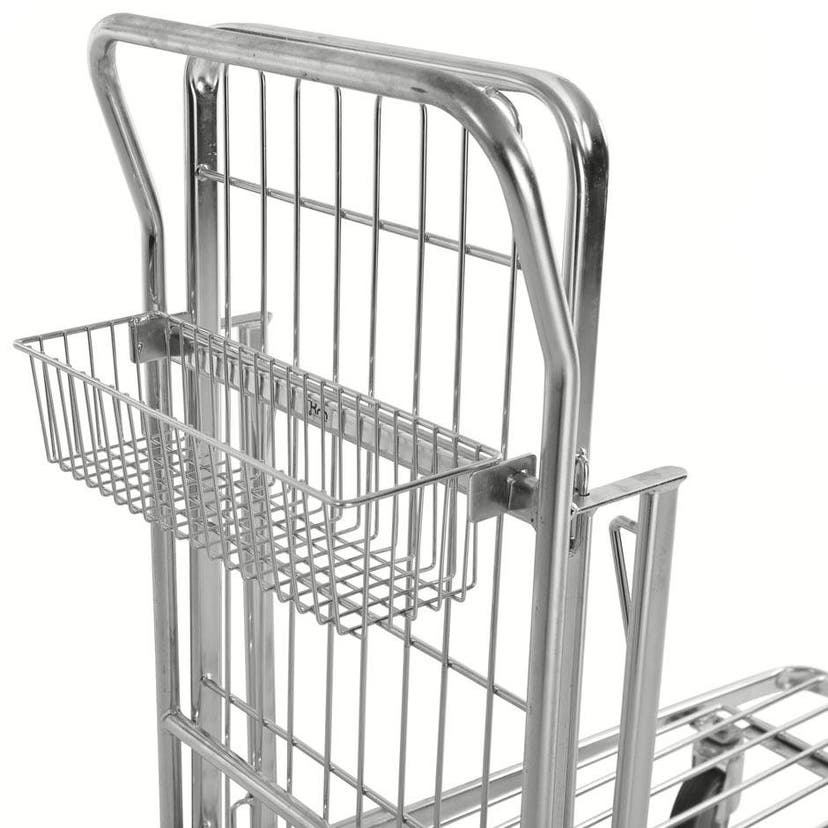 Korg till butiksvagn Michael, L395 x B120 x H100 mm, kapacitet 5 kg, elförzinkad