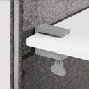 Bordsbeslag Ease, för Bordsskärm Edge, frontmontering (skärmhöjd 700 mm), par