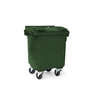 Avfallsbehållare 400l , 4-hjuliga, hjuldiameter 160 mm, vikt 30 kg