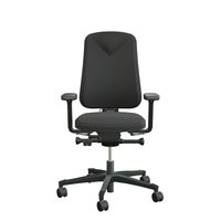 Arbetsstol Höganäs 280 Small med hög rygg och 4D armstöd, stor ställbarhet, tyg Fame