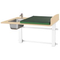 Skötbord Elit Vägg 120 tvättdel, skiva 1200x800 mm