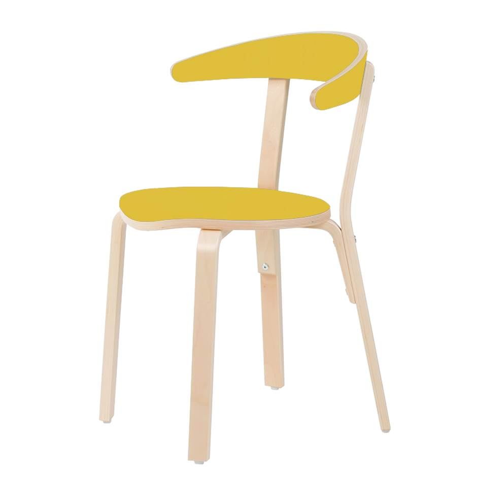 Stol Ellen, formpressad björk, laminat sits & rygg