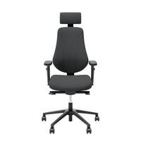 Kontorsarbetsstol Surf Freefloat, hög rygg, armstöd och nackstöd, sitthöjd 45-58 cm