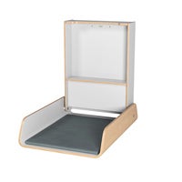 Fast vägghängt skötbord Konstant Björk, mått skötbädd: 540x760 mm