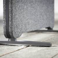 T-fot Edge Arc, längd 360 mm, ställbar, Grå