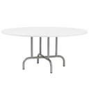 Bord maximum, runt 1600 mm, höjd 720 mm, lackerat underrede