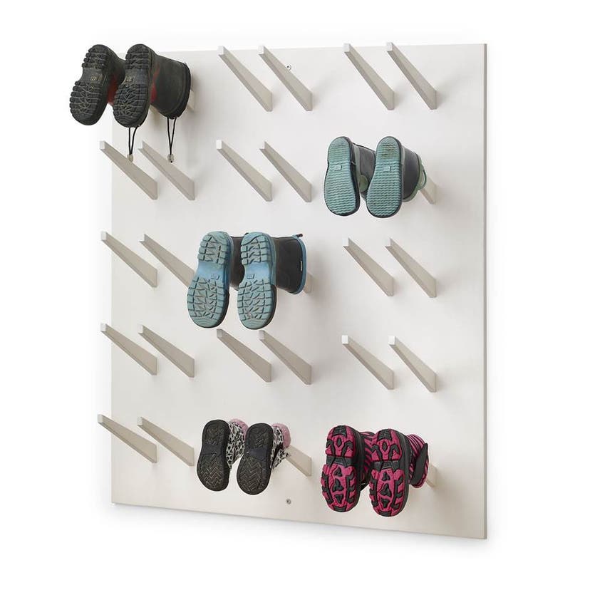 Stövelvägg, wood, för 15 par, 900x200x750 mm