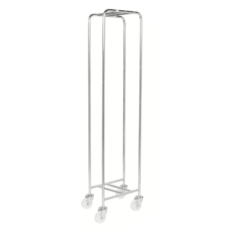 Vagn till tralla Danny, 730 x 530 x 1740 mm, kap. 75 kg, 4 länkhjul, elförzinkad