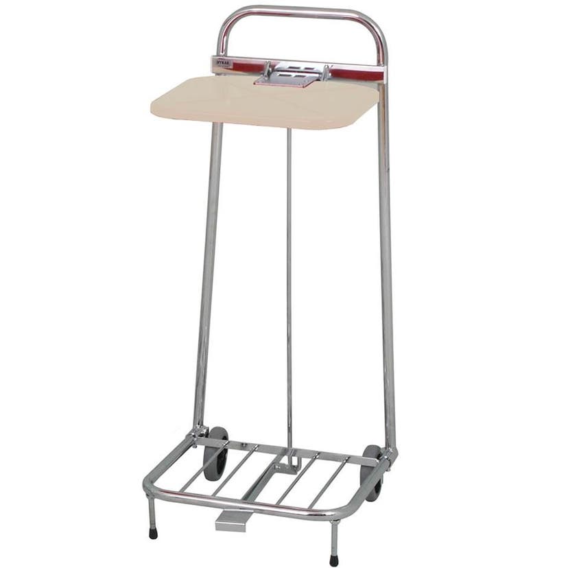 Sopsäcksställ Erik med 2 hjul, lock och pedal, för 60 l säck