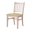 Stol Ester, B470 x D540 x H860 mm, stativ björk, klädsel konstläder Nevotex Illusion, beige