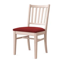 Stol Ester, B470 x D540 x H860 mm, stativ björk, klädsel Gabriel Step röd