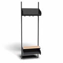 Inredningssystem BST, grundsektion, 600x300x270 mm, inkl. sittbänk, utan m-vägg