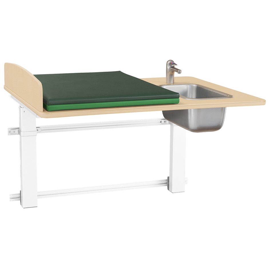 Skötbord Elit Vägg 120 tvättdel, skiva 1200x800 mm