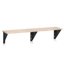 Sittbänk Kumi, Vägghängd, längd 1500 mm, Lackad furu