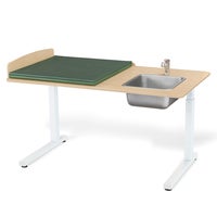 Skötbord Elit 140 tvättdel, skiva 1400x800 mm, höjdjustering 700-1100 mm