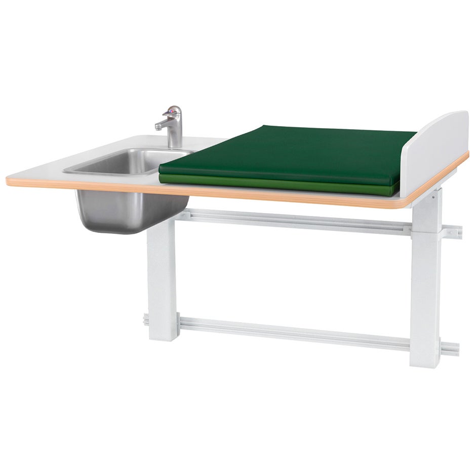 Skötbord Elit Vägg 120 tvättdel, skiva 1200x800 mm