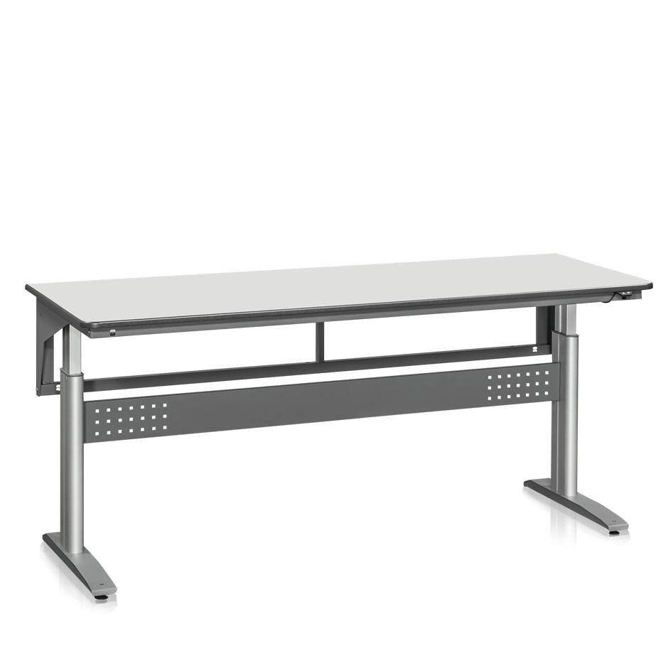 Arbetsbänk Pro W250 med eldrift, max 250 kg, 1200 x 800 mm, laminat, Höjd 690 - 1180 mm