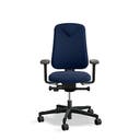 Arbetsstol Höganäs 280 Small med hög rygg och 4D armstöd, stor ställbarhet, tyg Select