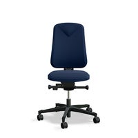 Arbetsstol Höganäs 280 Small med hög rygg, stor ställbarhet, tyg Select